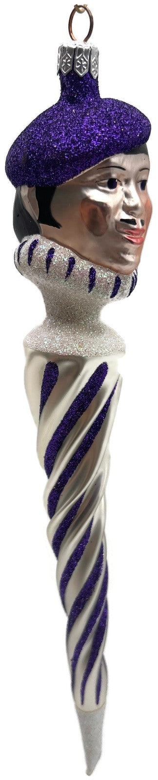 Patricia Breen 1997 French Twist Pearl Purple Glittered Stripes Pearl Tip 95521