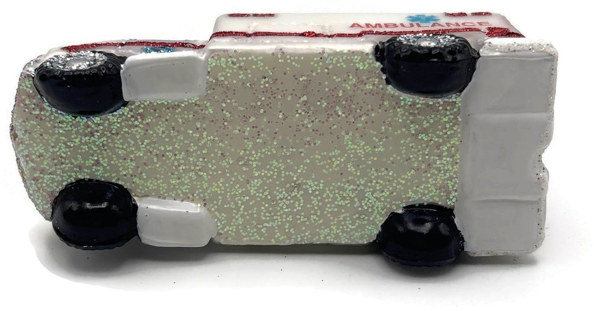 Old World Christmas Ambulance EMT Paramedic Glass Christmas Ornament OWC 4602211