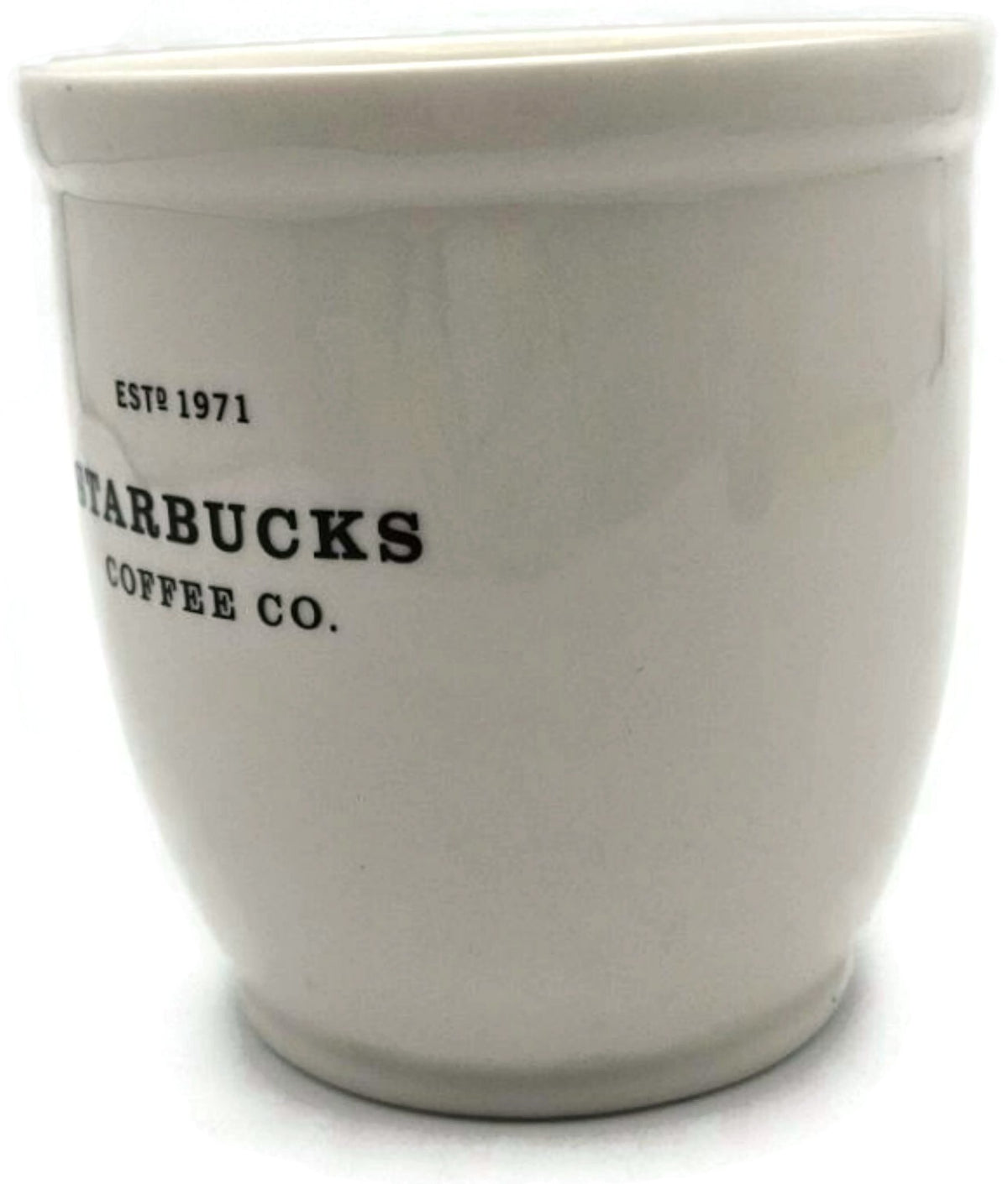Starbucks 2007 Abbey Collection Black White Ceramic Coffee Mug 18 oz EST 19712