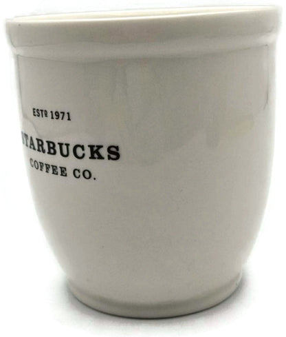 Starbucks 2007 Abbey Collection Black White Ceramic Coffee Mug 18 oz EST 19712