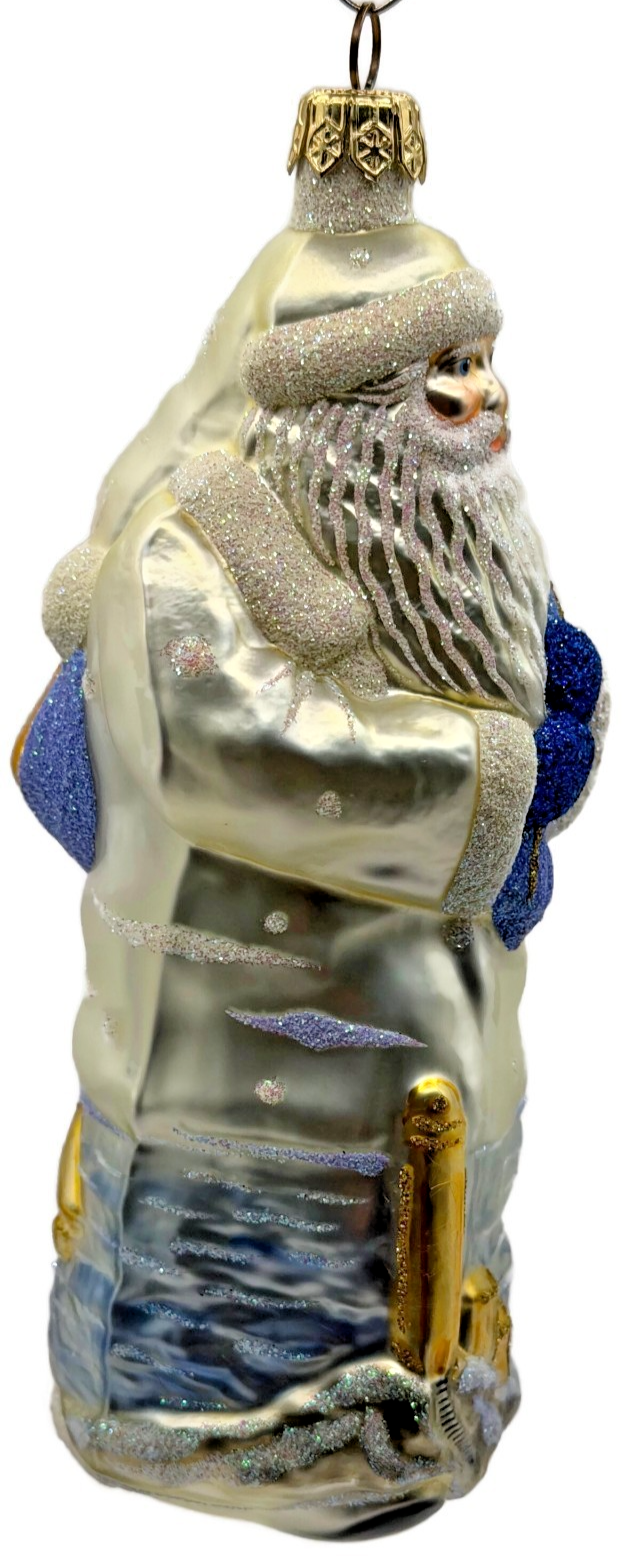 Patricia Breen Santa Of The Safe Harbour Pearl Anchor Summer Ornament 9900ML4