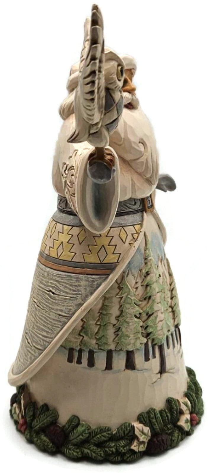 Jim Shore Santa's Woodland Messenger Owl White Resin Enesco Christmas Figurine3