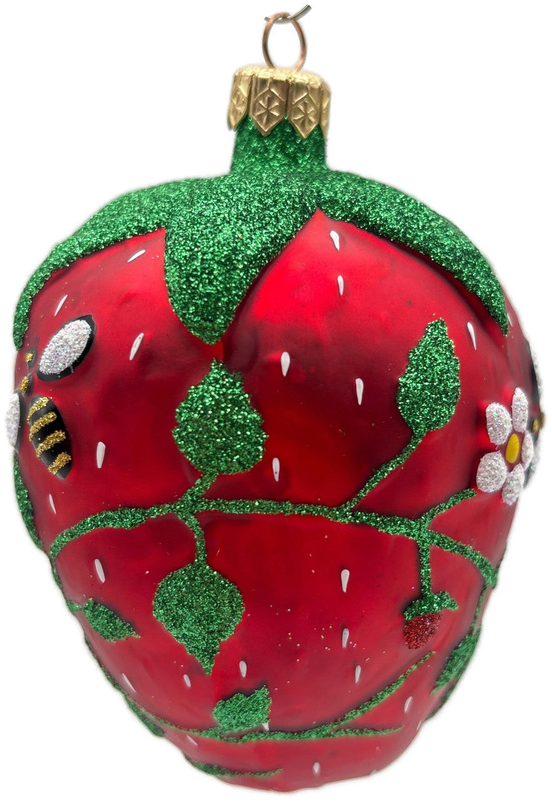 Patricia Breen Grande Strawberry Bees Fruit Red Spring Christmas Ornament 9800NM8