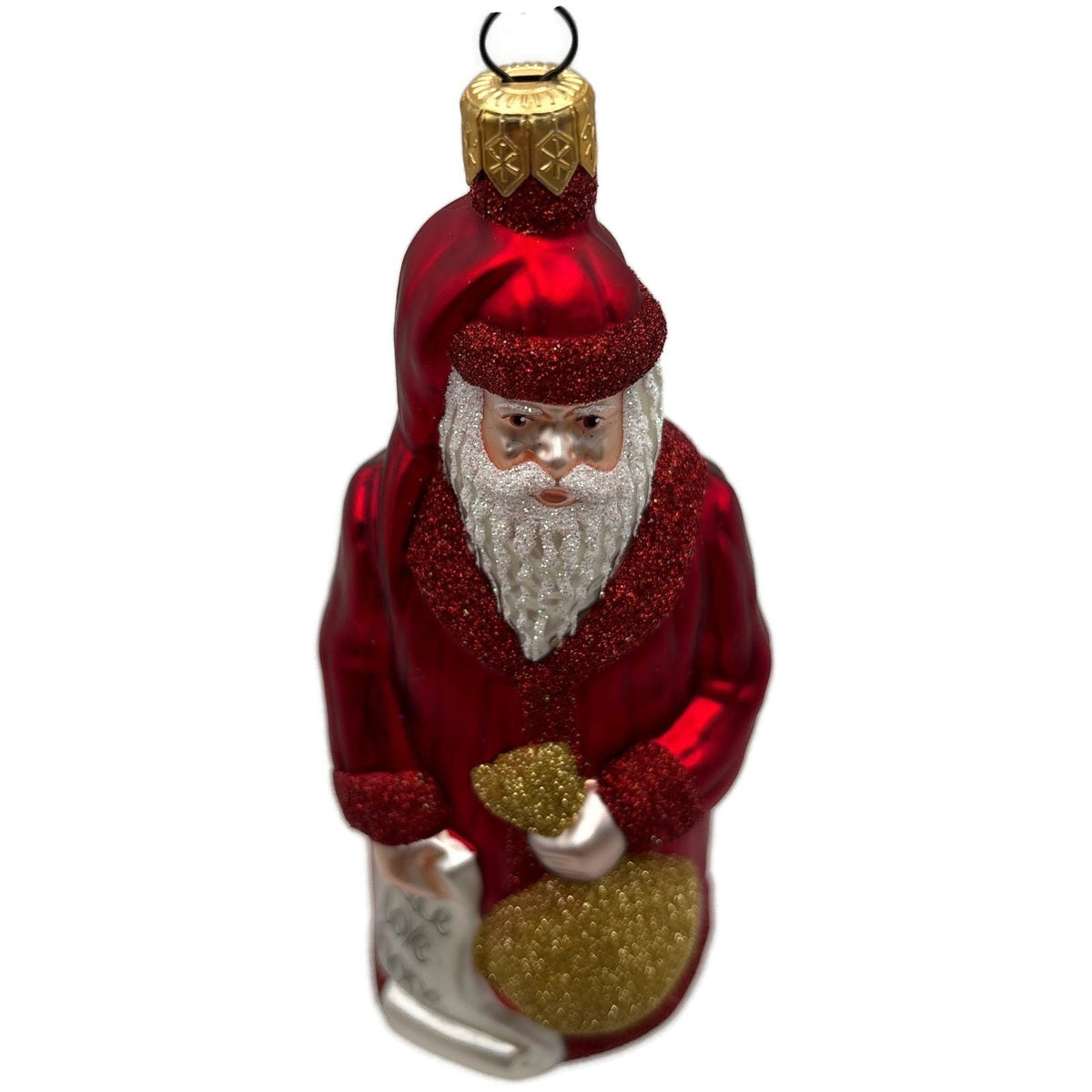 Patricia Breen Gift of the Season Red Gold Santa Claus Christmas Ornament 98148