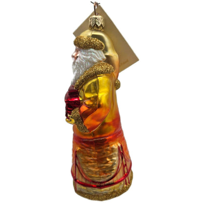 Patricia Breen San Francisco Santa Sunset Gold Trim Christmas Tree Ornament 21273