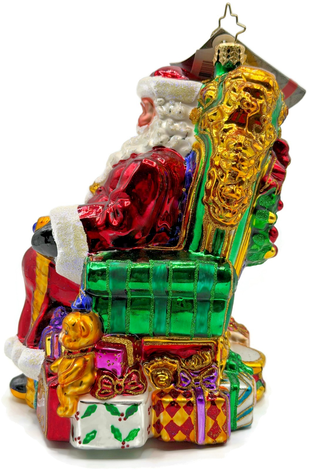 Christopher Radko Worth The Wait Sitting Santa Claus Christmas Ornament 101651712