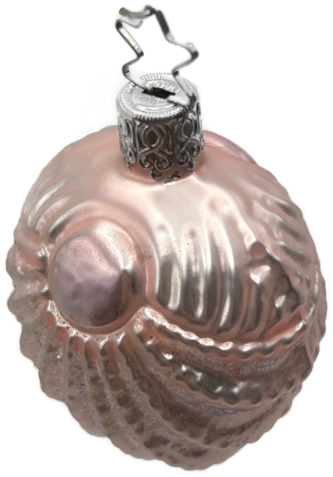Inge-Glas OWC 3623 Pink Sea Shell German Glass Christmas Ornament Star Crown7