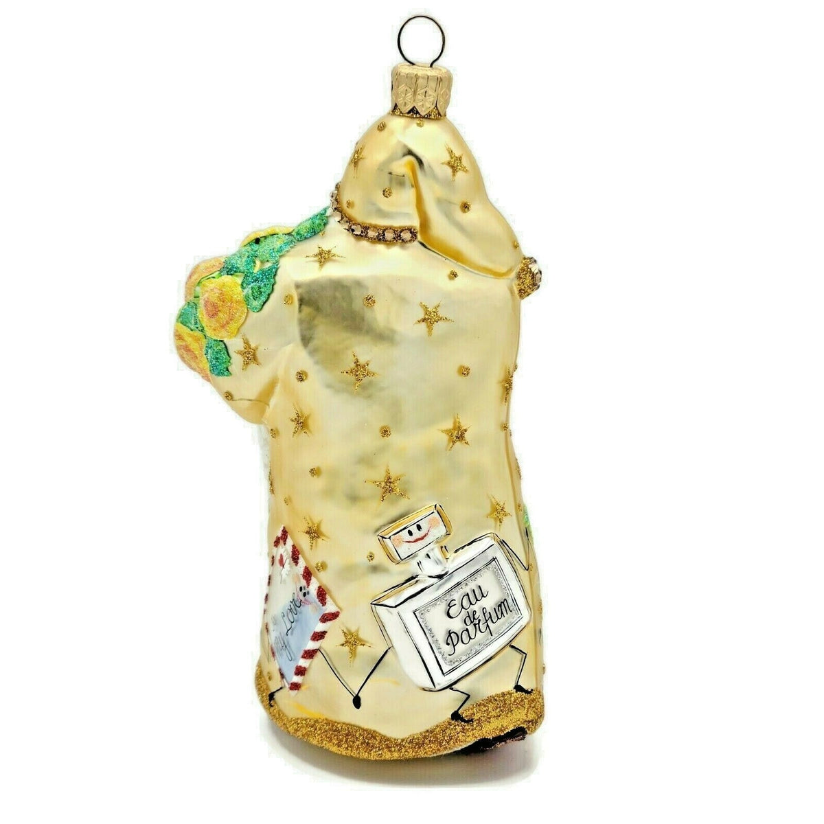 Patricia Breen Oh You Shouldn't Have Gold Santa Flower Star Spring Ornament 24472