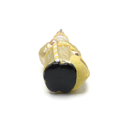 Patricia Breen Miniature Millennium Santa Claus Yellow Christmas Ornament 99487