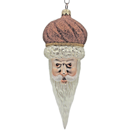 Patricia Breen Minsk Santa Claus Copper Glitter Christmas Holiday Ornament 96357