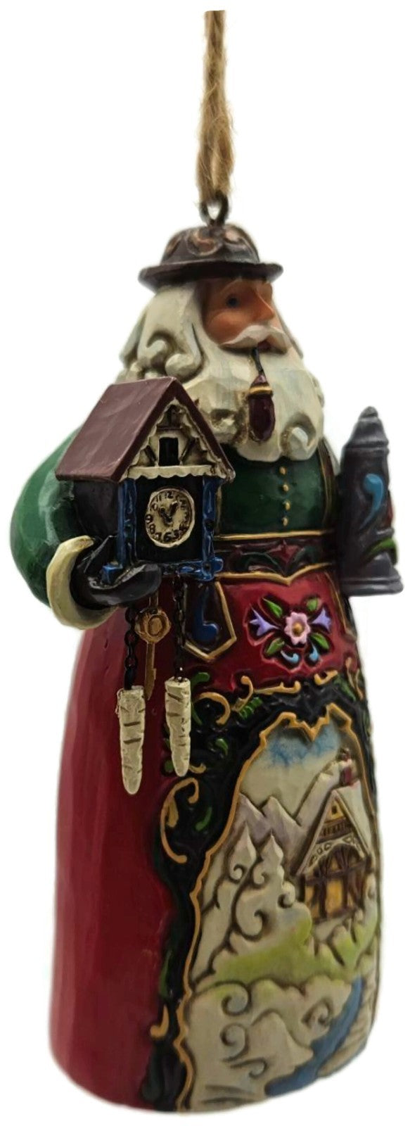Jim Shore Heartwood Creek German Santa Claus Enesco Christmas Hanging Ornament2