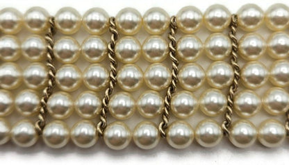 Chanel Paris Bombay 12A Pearl Camellia Necklace Belt Gold Tone 2012 w/ Box6