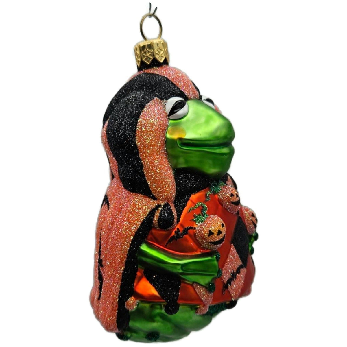 Patricia Breen Yorick Frog Halloween Orange Pumpkins Christmas Ornament 20468
