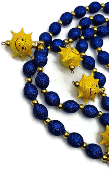 Patricia Breen Sunshine Garland Blue Yellow Spring Christmas Decor CATZ 2400CO5