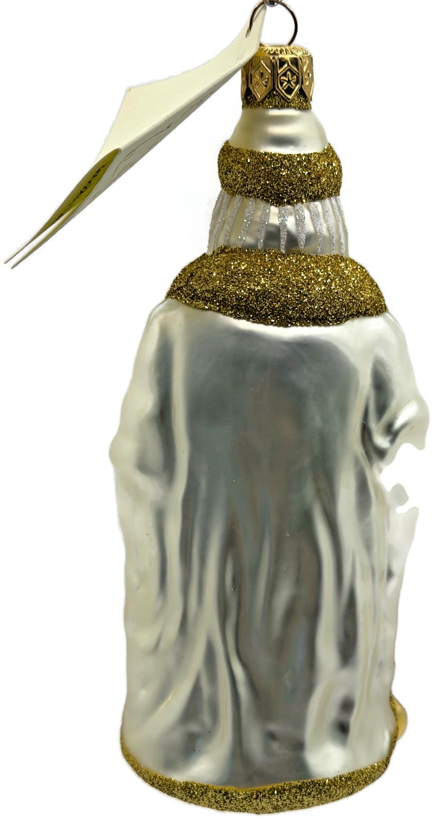 Patricia Breen Making His List Pearl Gold Santa Claus Christmas Ornament 96333