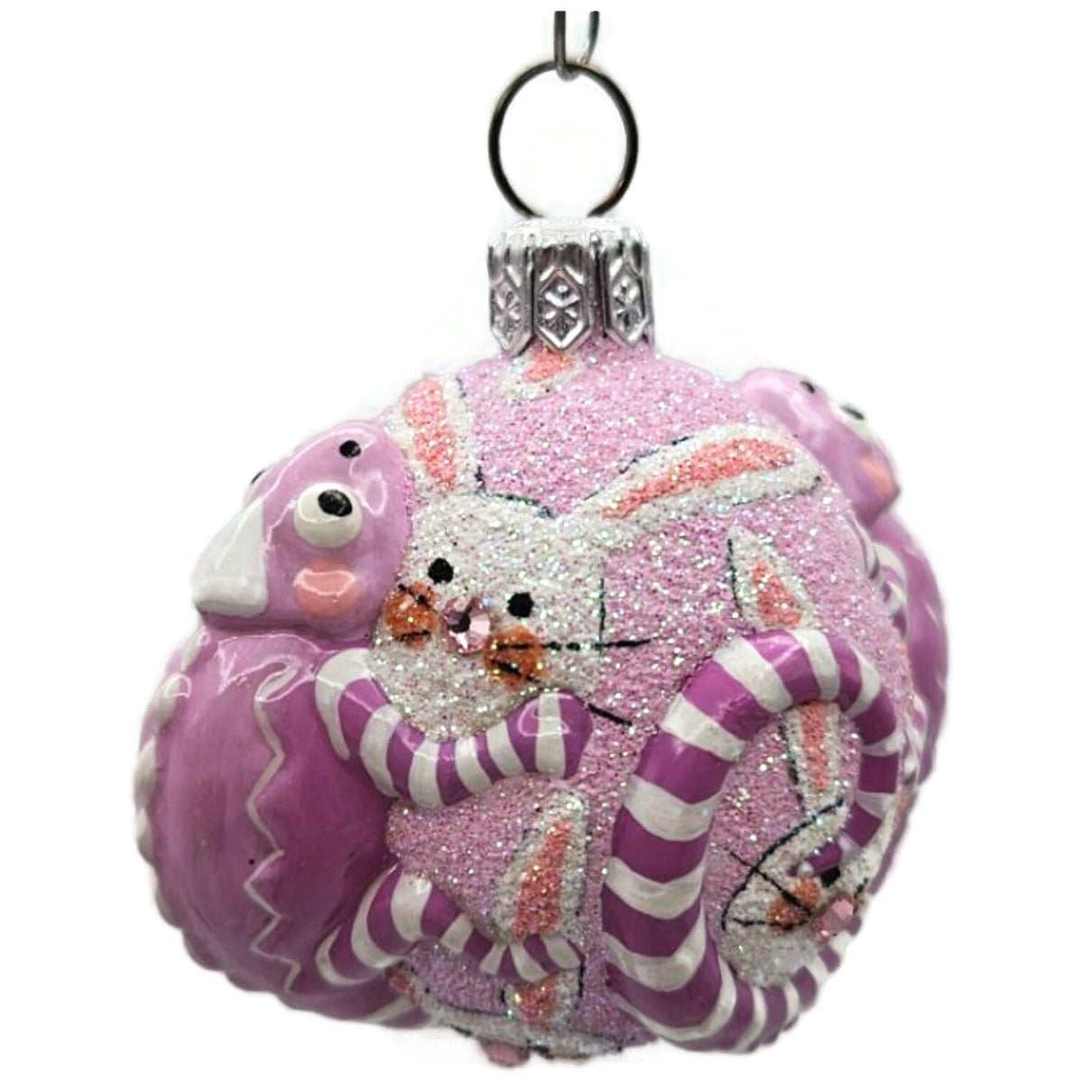 Patricia Breen For James Twice Bunnies Chameleon Easter Christmas Ornament 25818