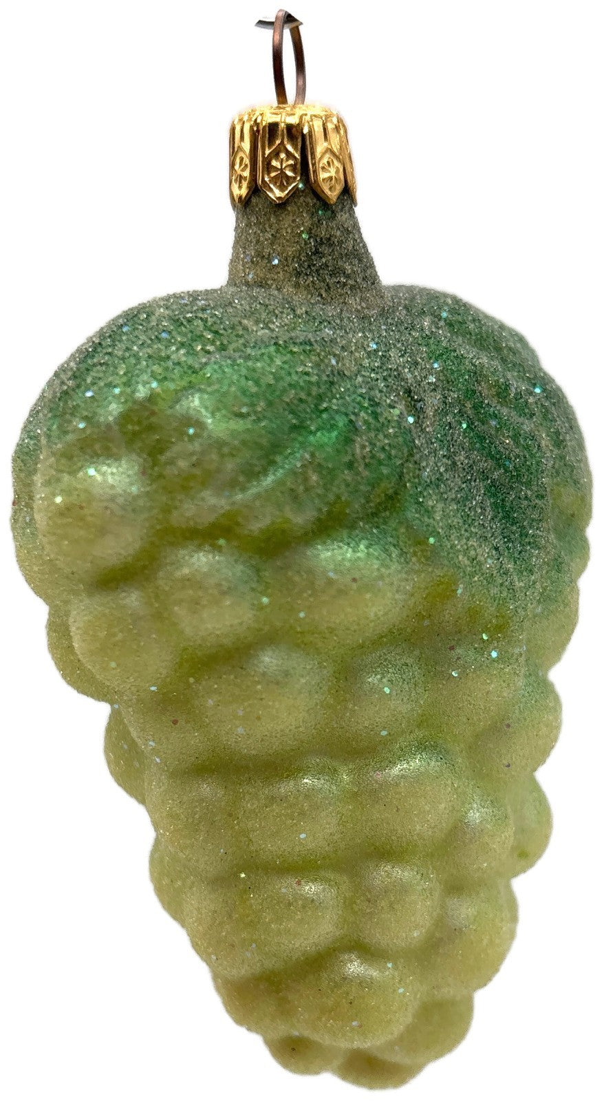 Christopher Radko 1997 Green Grapes Frosted Glass Christmas Ornament 97 112 01