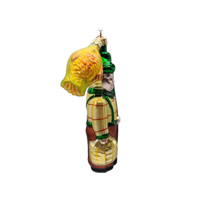 Patricia Breen Fisherboy and Fish Autumnal Fall Fishing Christmas Ornament 95293