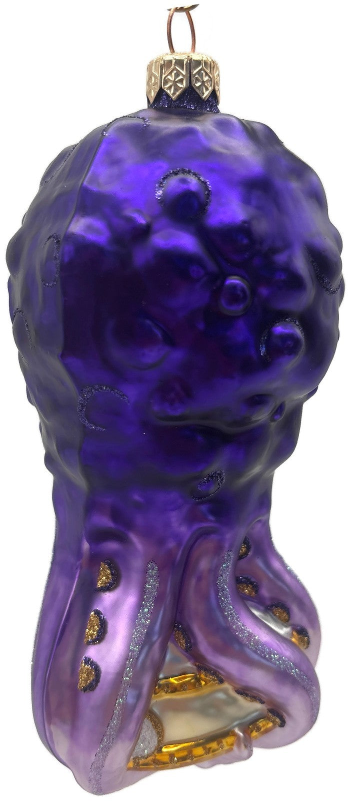 Patricia Breen Help Santa! Purple Octopus Aquatic Summer Christmas Ornament 99135