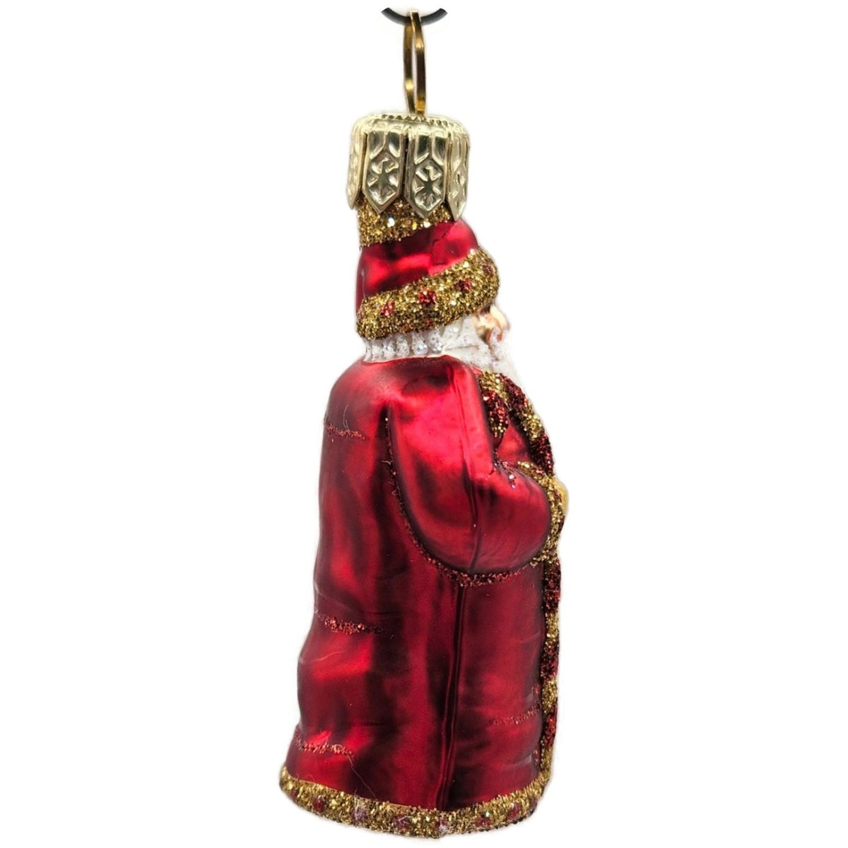 Patricia Breen Miniature Candy Cane Santa Red Micro Mini Christmas Ornament 22936