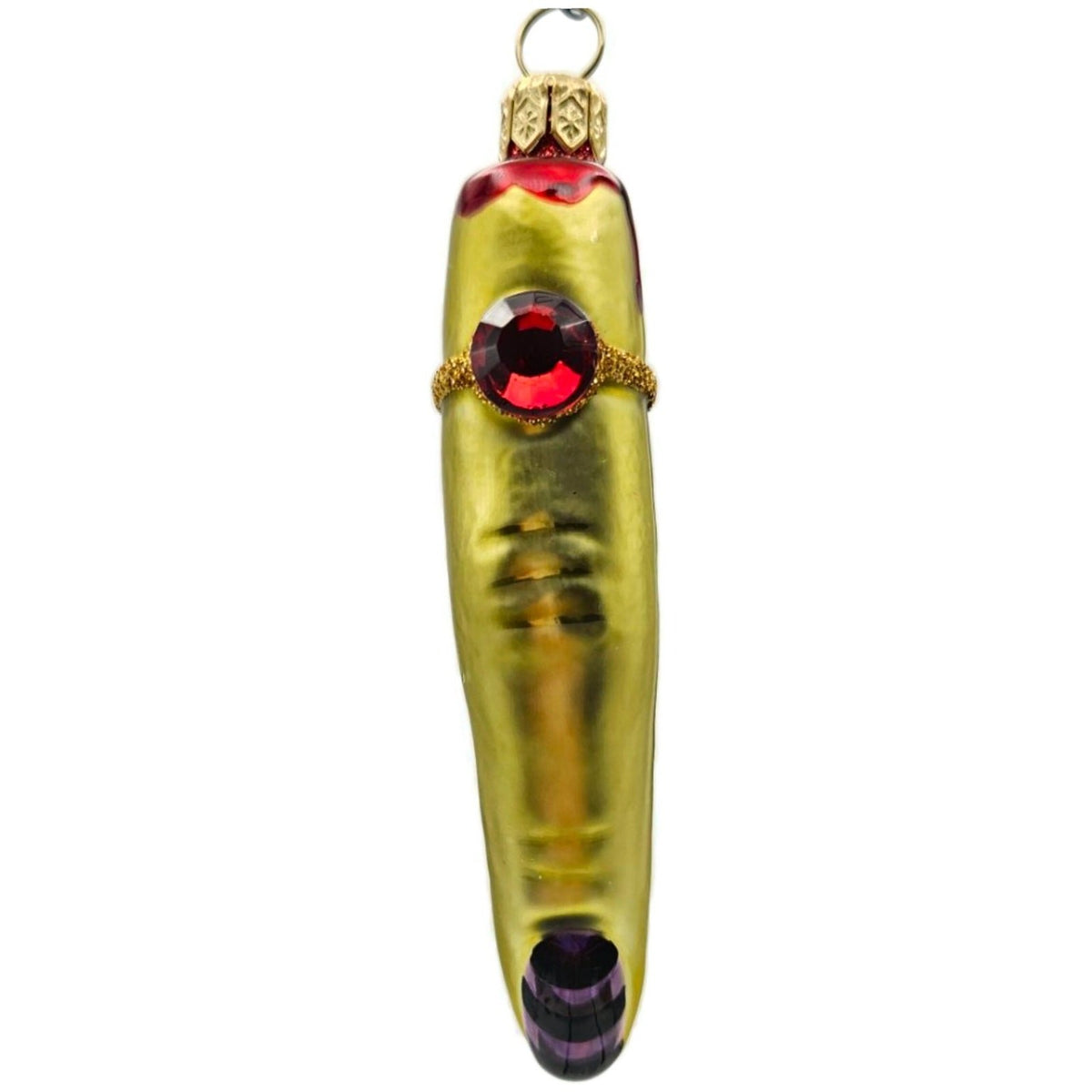 Patricia Breen Halloween Lady Finger Frankalene Green Christmas Ornament 25190