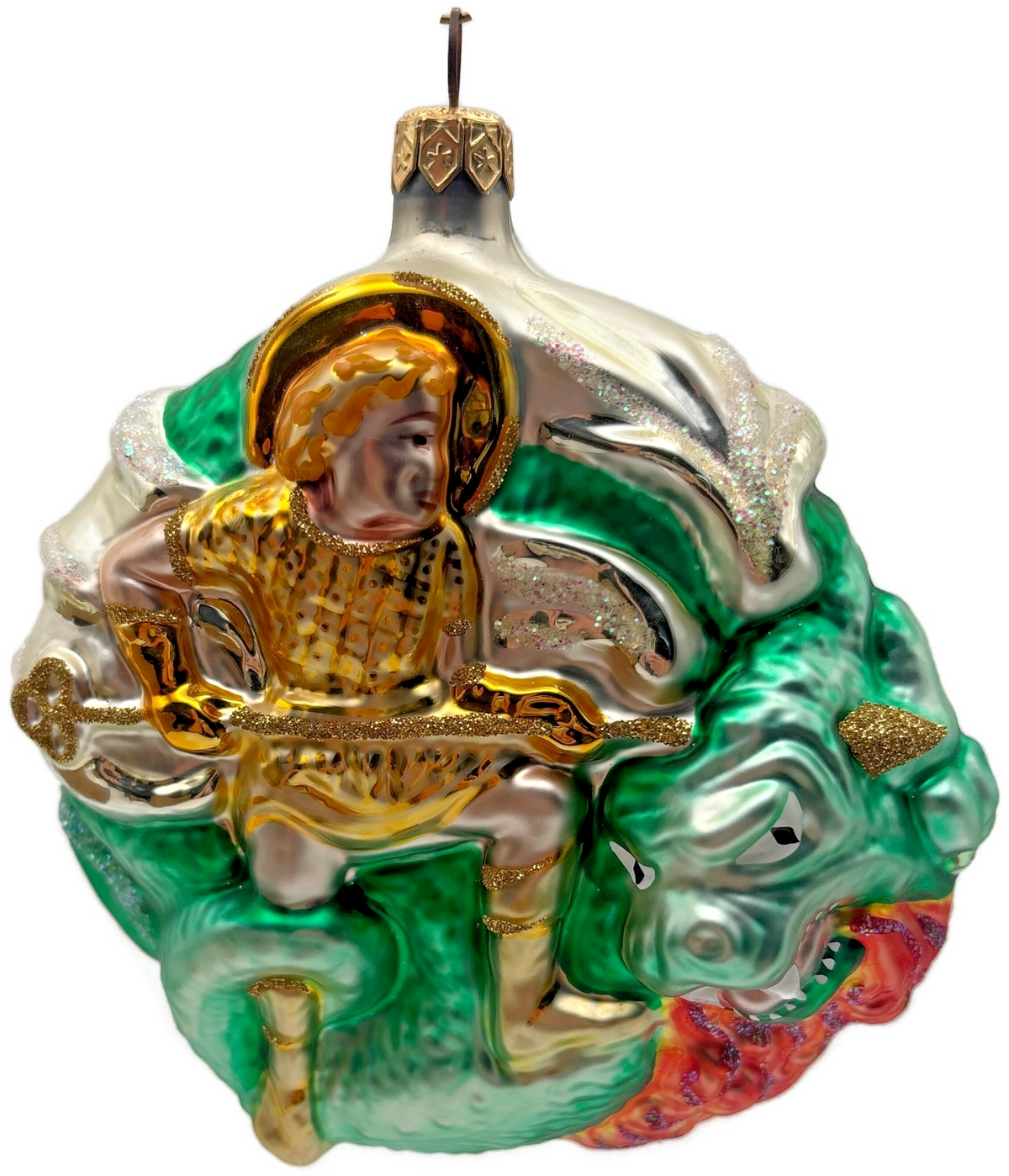 Patricia Breen St George and the Dragon Blonde Fine Art Christmas Ornament 95460