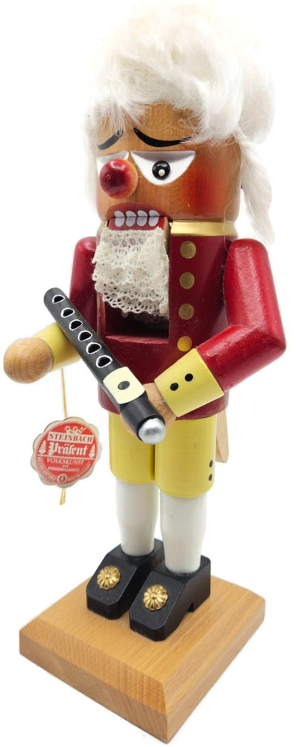 Christian Steinbach Nutcracker Flute Player 1993 German Wood Vintage Signed7