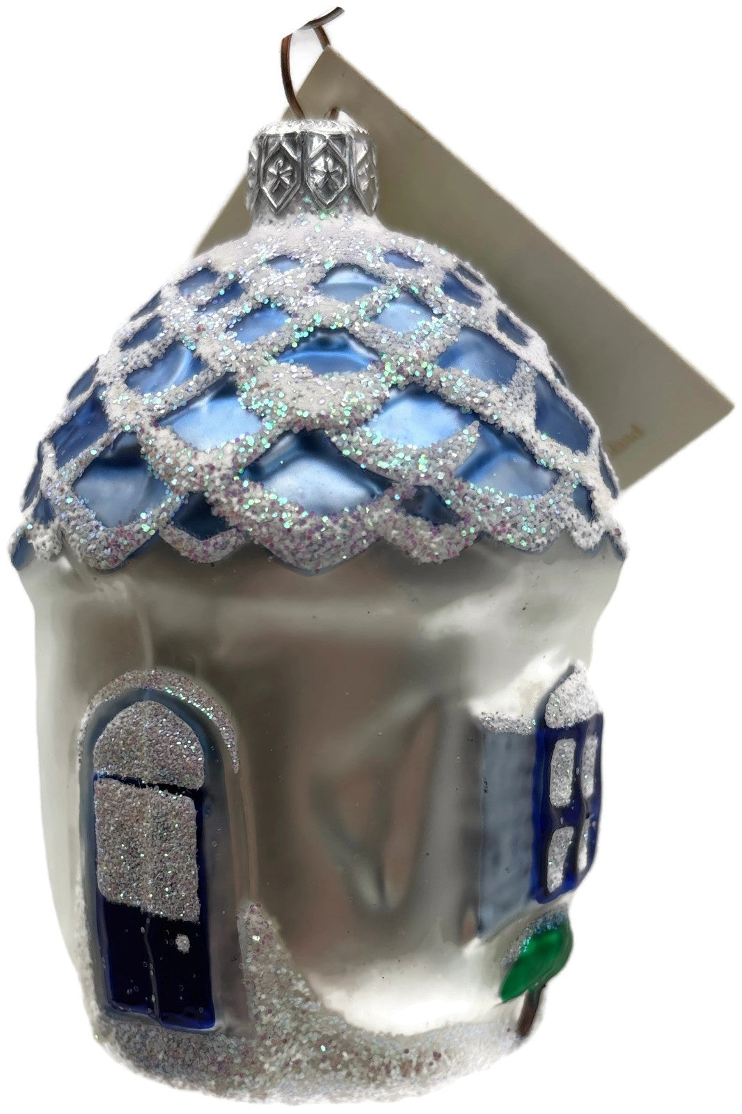 Patricia Breen Winter Acorn House Matte White Snowman Christmas Ornament 98031