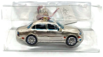 Christopher Radko Jaguar S-Type Santa Car Christmas Ornament 30104684