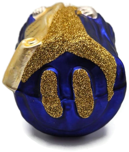 Patricia Breen Making His List Blue Santa Christmas Ornament 9633 19969