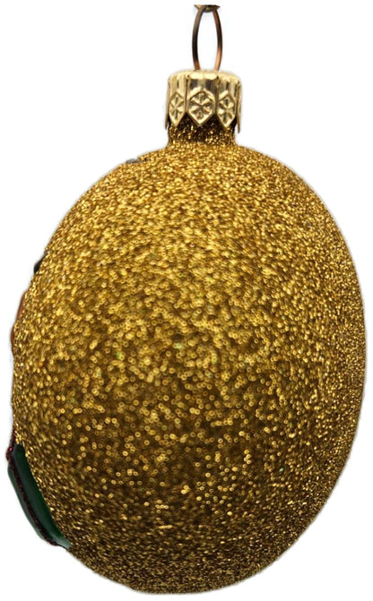 Patricia Breen The Last Present Glittered Gold Reindeer Christmas Ornament 20215