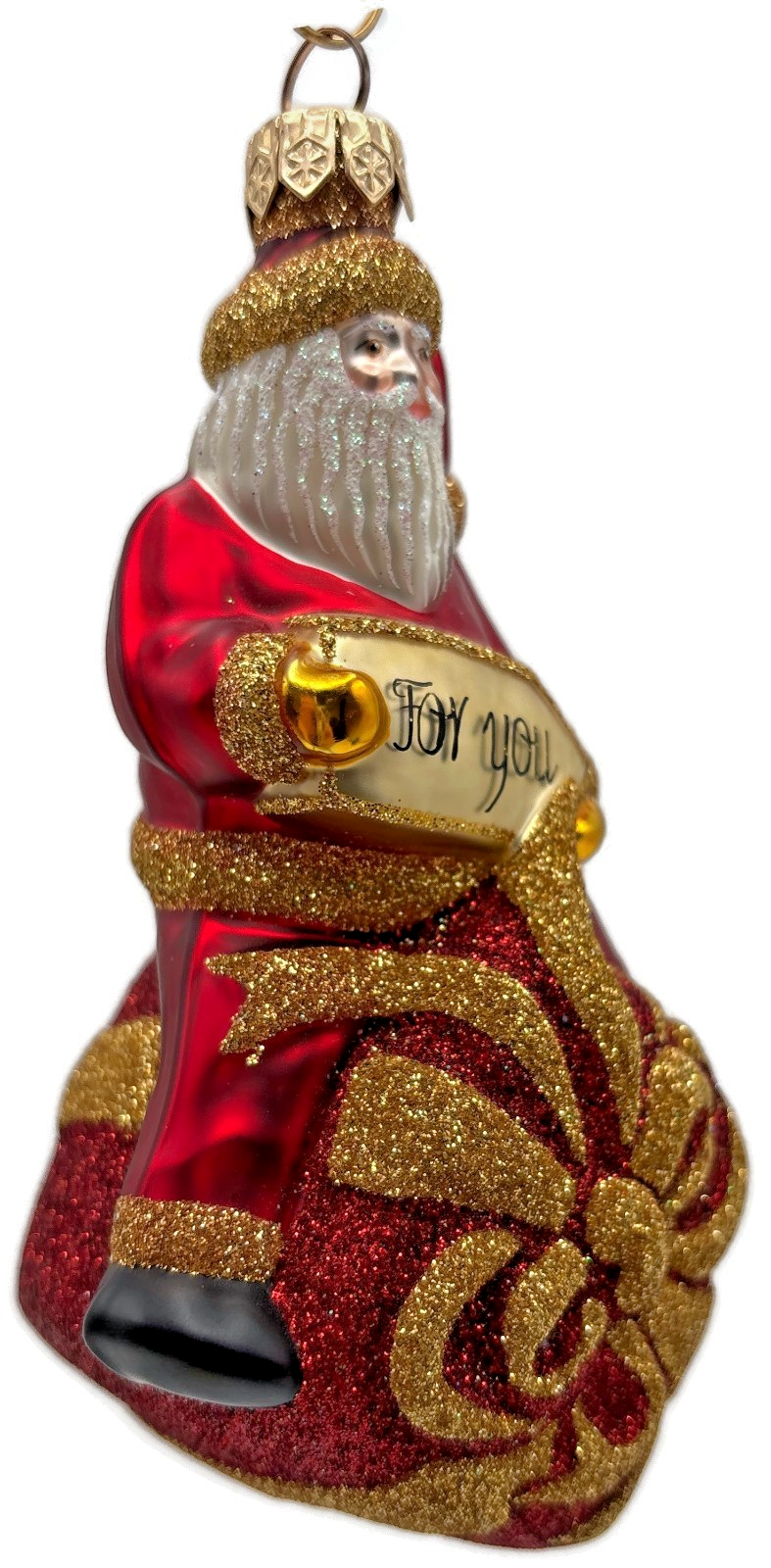 Patricia Breen For You Henry Red Gold Santa Claus Gift Christmas Ornament 20131