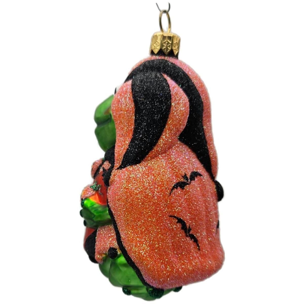 Patricia Breen Yorick Frog Halloween Orange Pumpkins Christmas Ornament 204610