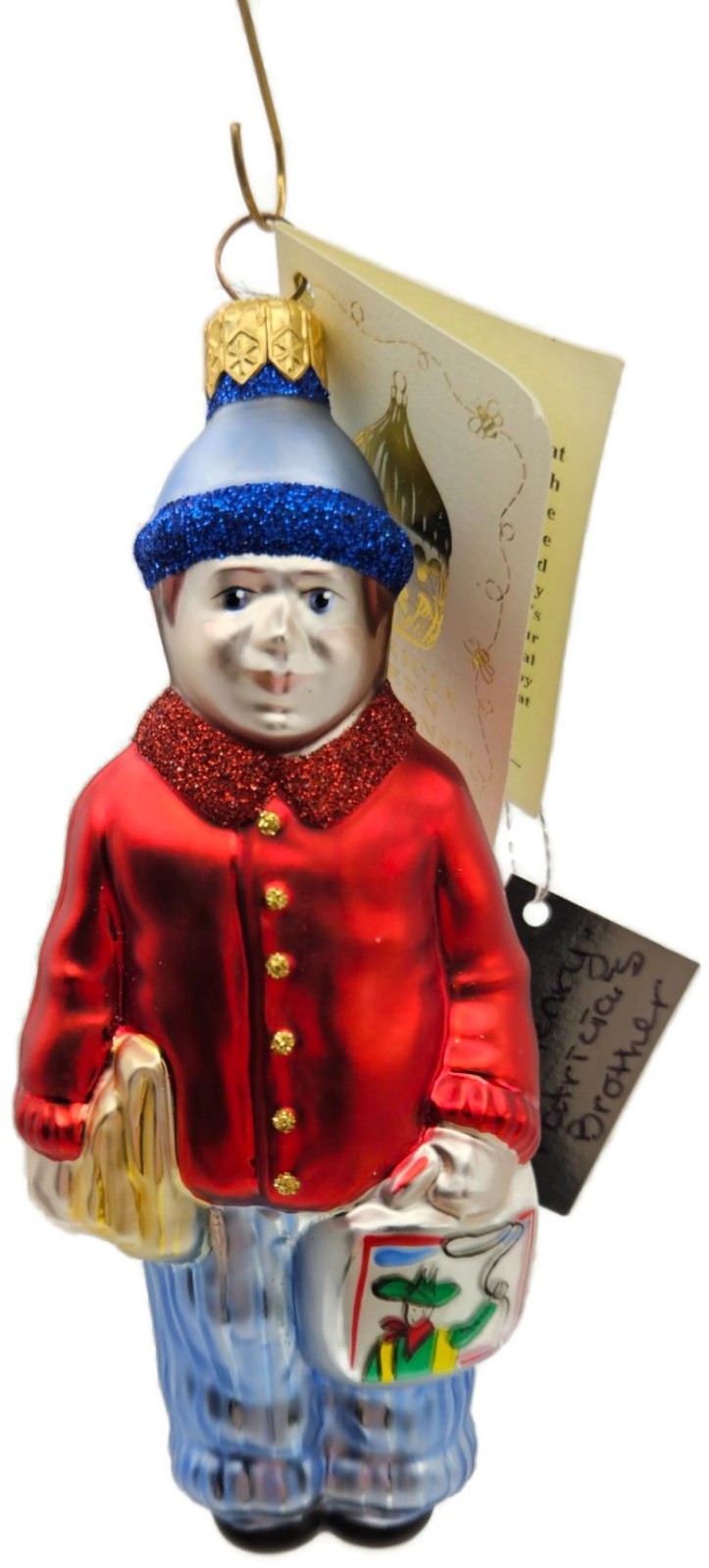 Patricia Breen Henrys First Day Of School Red Signed Christmas Ornament 971911