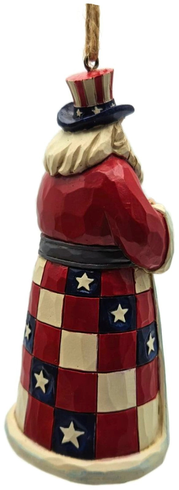 Jim Shore Heartwood Creek American Santa USA Patriotic Enesco Christmas Ornament4