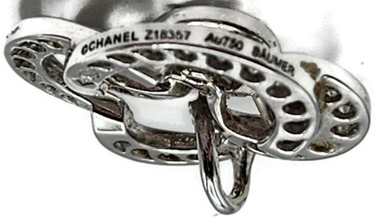 Chanel Fil de Camelia Diamond 14K Pendant and 18K White Gold Necklace Chain8