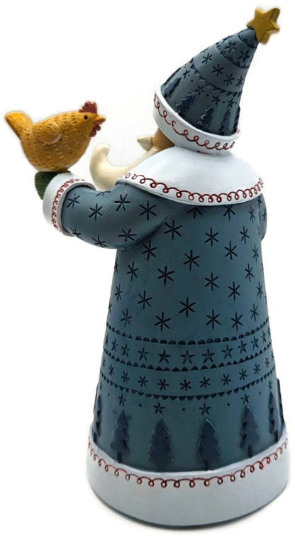 Enesco Artist Gallery Chickens Love Santa Too Beth Logan Christmas Decor 60169876