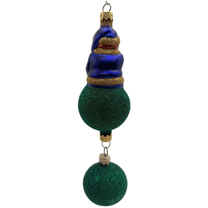 Patricia Breen Jingles The Elf Blue Suit Green Ball Christmas Ornament 9900HCB4