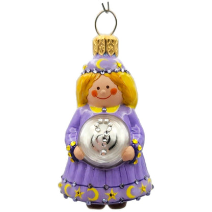 Patricia Breen A Bright Future Violet Moon Stars Purple Halloween Ornament 29040