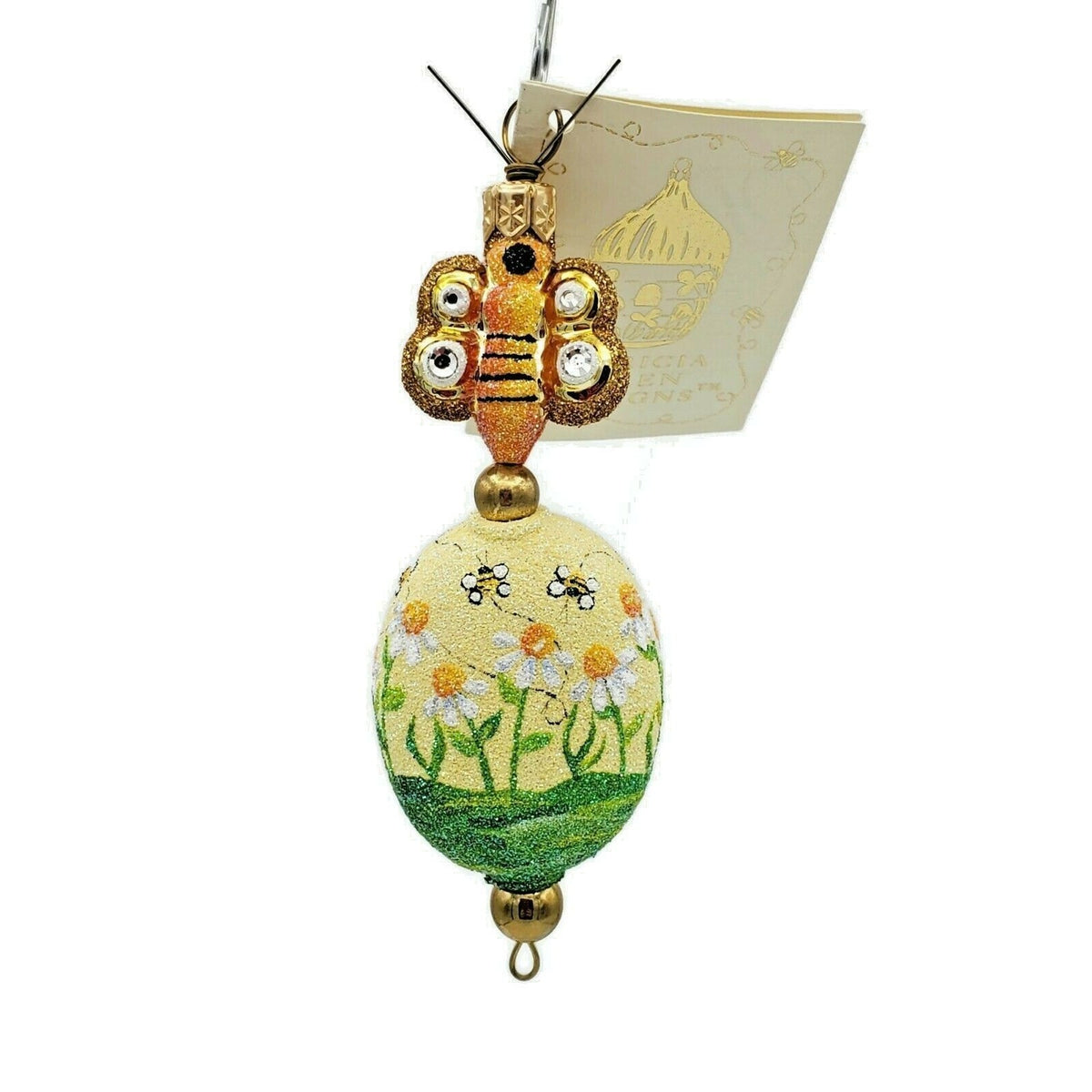 Patricia Breen Kinley Kinetics Sweet as Honey Spring Bees Flowers Ornament 23642