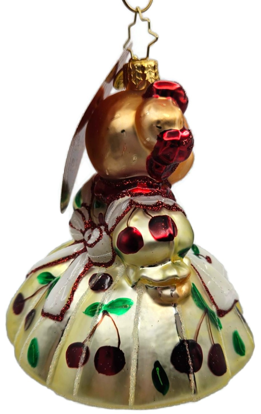 Christopher Radko Muffys Slice of Sweetness Bear Glass Holiday Ornament 10229252