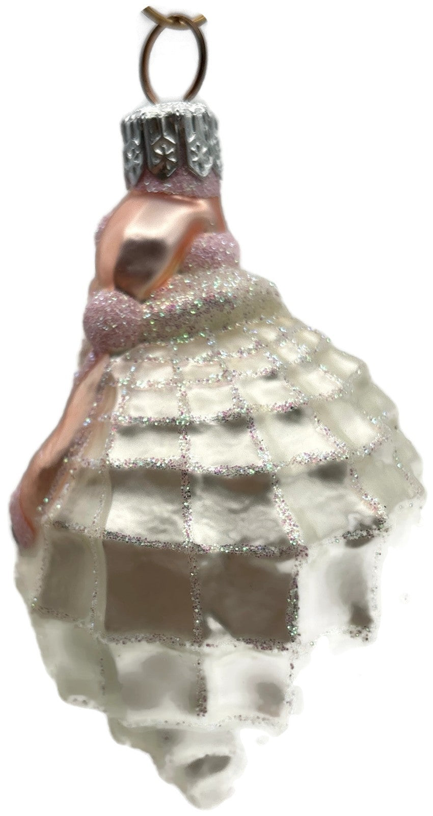 Patricia Breen Turitella Santa Pink Aquatic Seashell Christmas Ornament 99394
