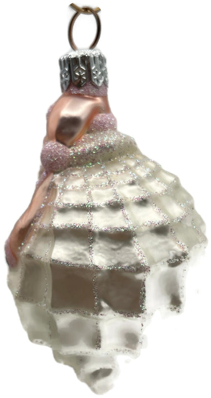 Patricia Breen Turitella Santa Pink Aquatic Seashell Christmas Ornament 99394