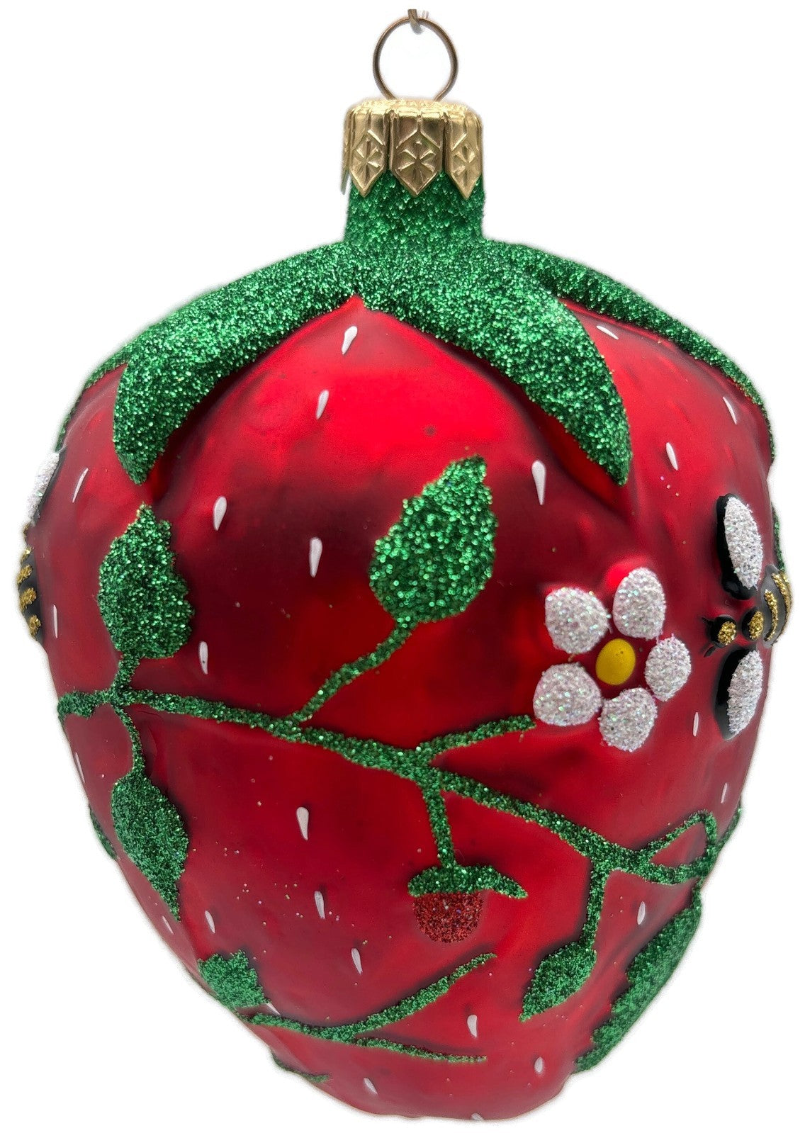 Patricia Breen Grande Strawberry Bees Fruit Red Spring Christmas Ornament 9800NM6
