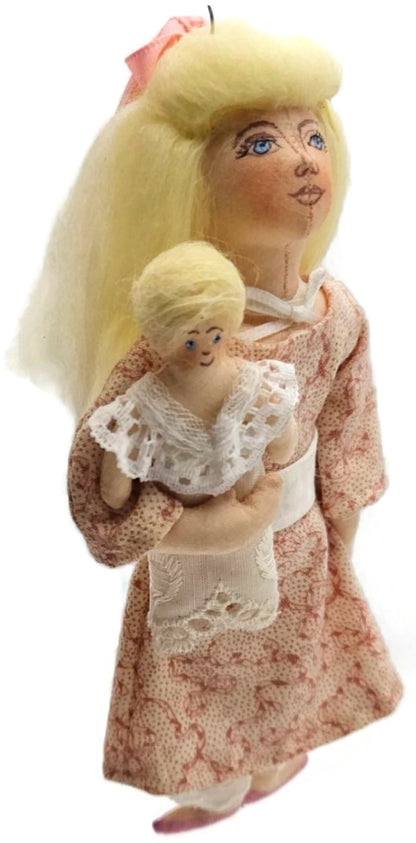 Gladys Boalt Clara Stahlbaum Nutcracker Doll Handmade Christmas Ornament USA1
