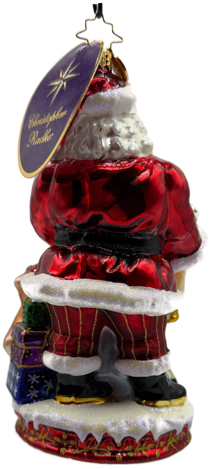 Christopher Radko Deer Friends Santa Reindeer Christmas Ornament 10169045
