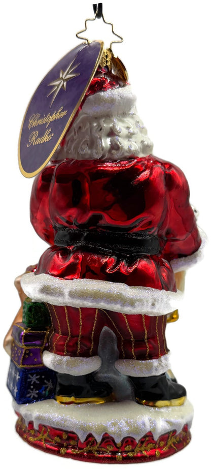 Christopher Radko Deer Friends Santa Reindeer Christmas Ornament 10169045
