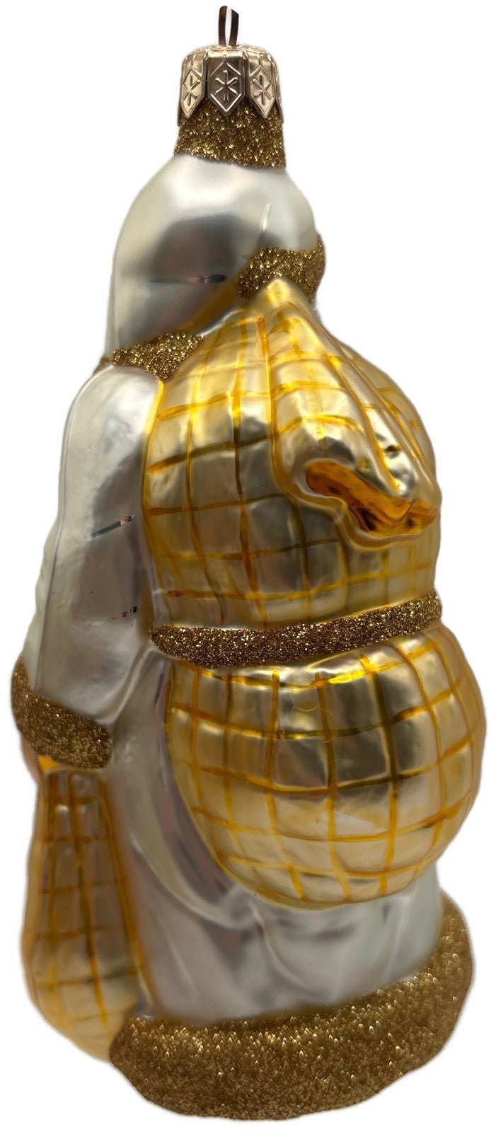 Patricia Breen Laden With Love Pearl Gold Santa Claus Christmas Ornament 98265