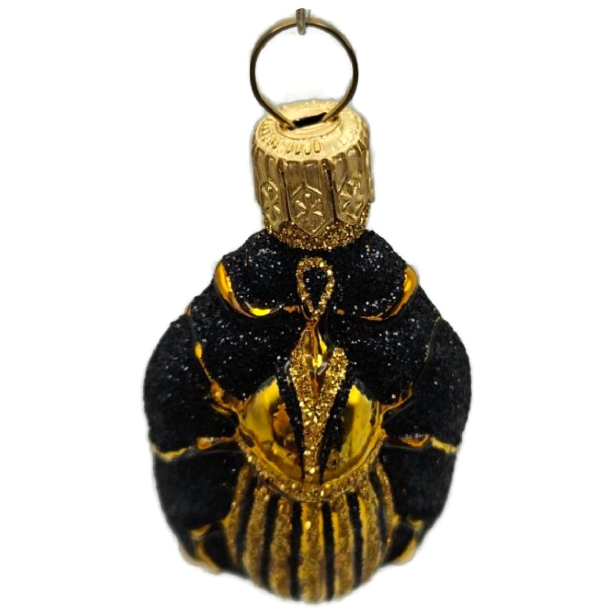Patricia Breen Bugs Black Gold Beetle Stripe Insect Christmas Ornament 23112
