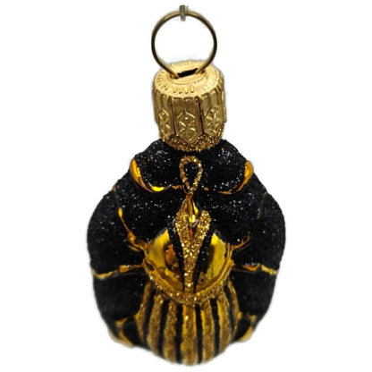 Patricia Breen Bugs Black Gold Beetle Stripe Insect Christmas Ornament 23112